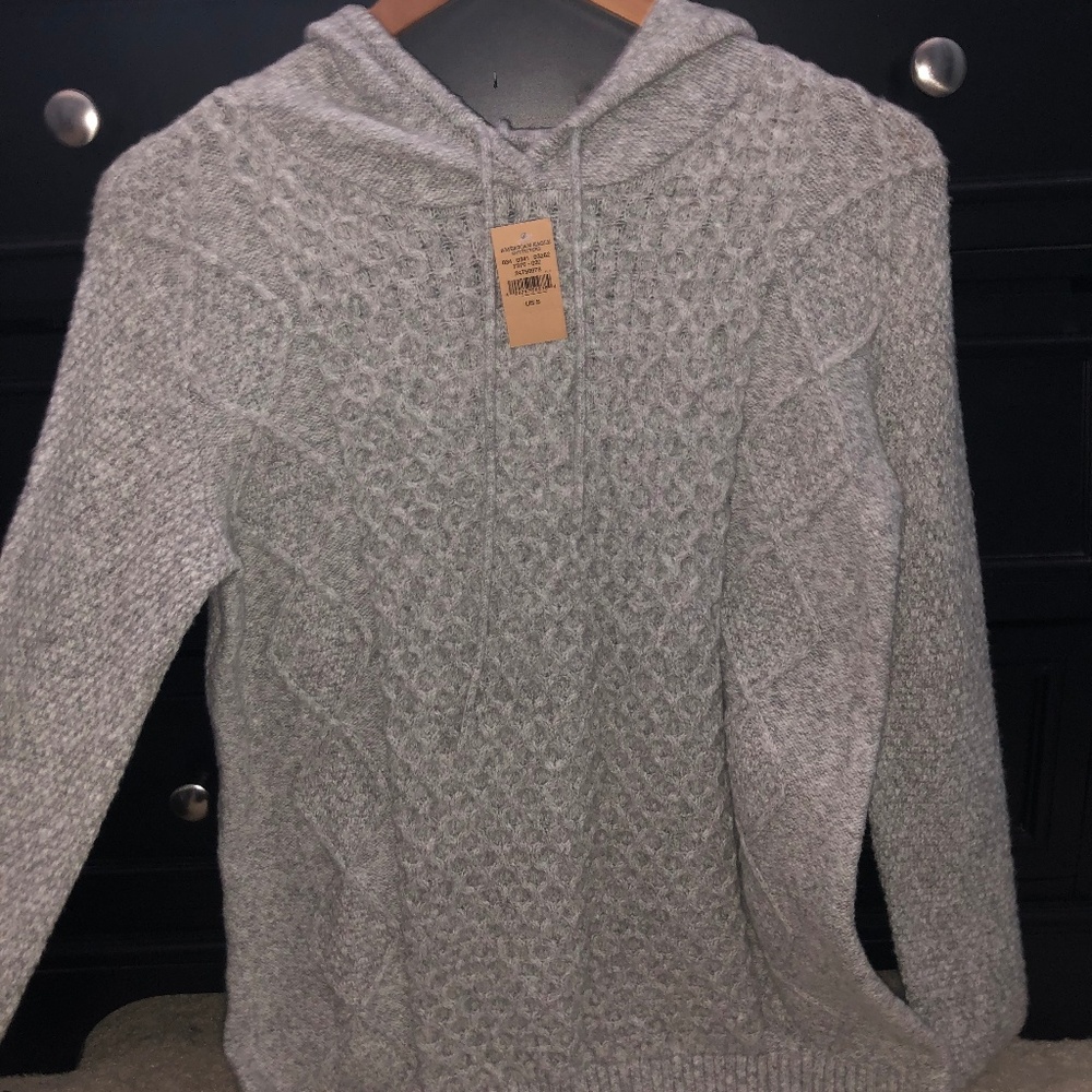 Light Grey Hooded Sweater